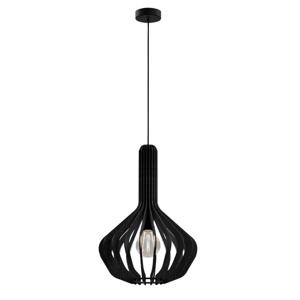 Eglo Zwart houten hanglampVelasco Ø 38cm - 900154