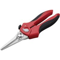 TOOLCRAFT TO-9625917 Universele schaar 205 mm Rood, Zwart