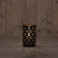 B.O.T. Indoor Blackgold Lantern 12X 19 cm Star Pattern - Annas collection