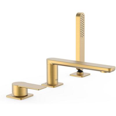 Badrand kraan Tres Loft | Inbouw | Mengkraan | 2-weg | Rond | 24k Goud mat
