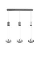 Trio HanglampFranklin 3-lichts RVS - 326510307