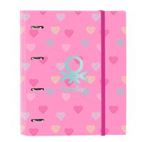 Ringmap Benetton Heart Roze 27 x 32 x 3.5 cm