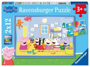 Ravensburger puzzel 2x12 stukjes Peppa's avontuur
