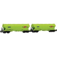 Arnold HN6707 N set van 2 4 assen. Graanwagen „Rail Cargo Group” van de GATX