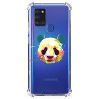 Samsung Galaxy A21s Stevig Bumper Hoesje Panda Color - thumbnail