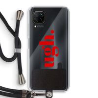 Ugh: Huawei P40 Lite Transparant Hoesje met koord