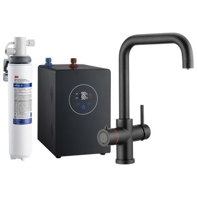 Multi-Tap Filtrete 3in1 Kokend Water Kraan Mat Zwart - Haaks