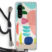 Bold Rounded Shapes: Sony Xperia 5 III Transparant Hoesje met koord