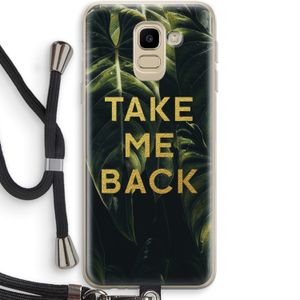 Take me back: Samsung Galaxy J6 (2018) Transparant Hoesje met koord