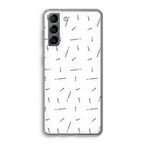 Hipster stripes: Samsung Galaxy S21 Transparant Hoesje