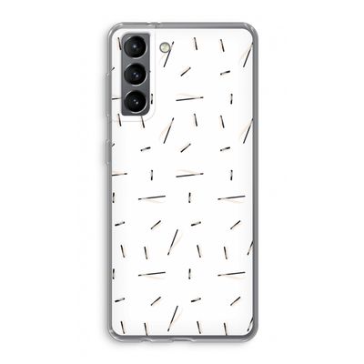 Hipster stripes: Samsung Galaxy S21 Transparant Hoesje