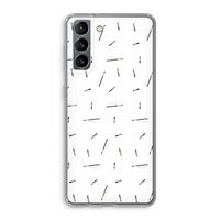 Hipster stripes: Samsung Galaxy S21 Transparant Hoesje