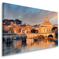 Schilderij - Sint-Pietersbasiliek in Rome, Italië , premium print - thumbnail