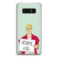 Gimme a call: Samsung Galaxy Note 8 Transparant Hoesje