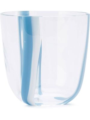 Carlo Moretti verre à rayures - Bleu