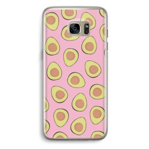 Dancing avocados: Samsung Galaxy S7 Edge Transparant Hoesje