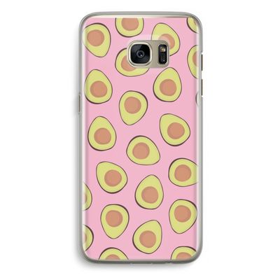 Dancing avocados: Samsung Galaxy S7 Edge Transparant Hoesje