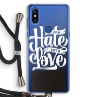 Turn hate into love: Xiaomi Mi Mix 3 Transparant Hoesje met koord