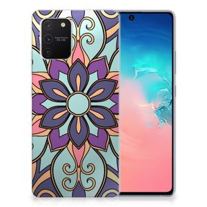 Samsung Galaxy S10 Lite TPU Case Purple Flower