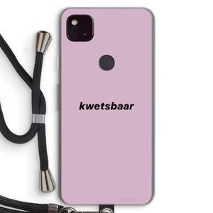 kwetsbaar: Pixel 4a 5G Transparant Hoesje met koord