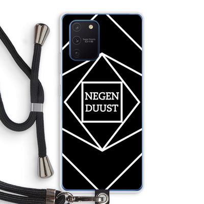 Negenduust geometrisch: Samsung Galaxy Note 10 Lite Transparant Hoesje met koord