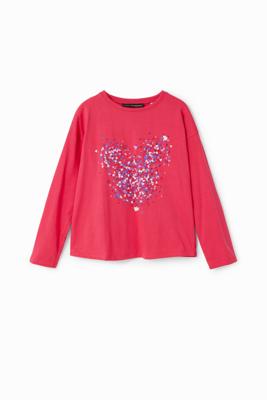 T-shirt met harten en Mickey Mouse - RED - 13/14