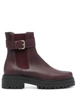 Tila March bottines chelsea Celine en cuir - Rouge