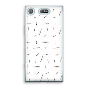 Hipster stripes: Sony Xperia XZ1 Compact Transparant Hoesje