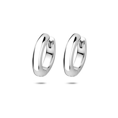 Gerhodineerd Zilveren Klapoorringen - Buisdikte 4mm - 925 Zilver