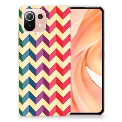 Xiaomi Mi 11 Lite | 11 Lite 5G NE | TPU bumper | Zigzag Multi Color