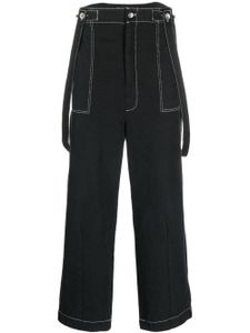 Henrik Vibskov pantalon Early à coutures contrastantes - Noir