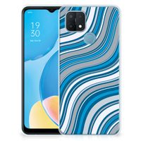 OPPO A15 TPU bumper Waves Blue