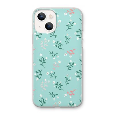 Small white flowers: iPhone 13 mini Transparant Hoesje
