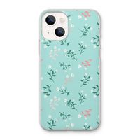 Small white flowers: iPhone 13 mini Transparant Hoesje