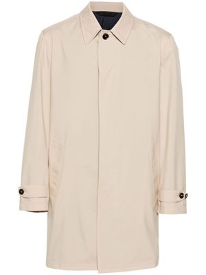 Brioni parka mi-longue à simple boutonnage - Tons neutres