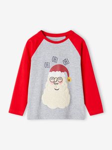 Jongens-T-shirt "Kerstman" rood