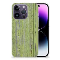 Apple iPhone 14 Pro | Bumper Hoesje | Green Wood