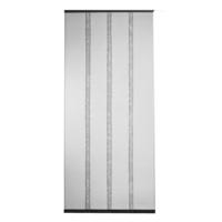 2Lif Vliegen/insecten gordijn/deurhor - magnetisch - zwart - 100 x 230 cm