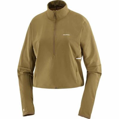 Salomon Sense aero hybrid cropped dame - GROEN - Dames