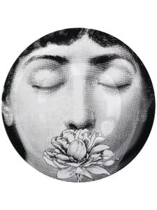 Fornasetti assiette illustrée - Noir