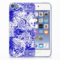 Silicone Back Case Apple iPod Touch 5 | 6 Angel Skull Blauw Silicone Back Case Apple iPod Touch 5 | 6 Angel Skull Blauw