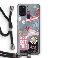 Positivity: Samsung Galaxy A21s Transparant Hoesje met koord