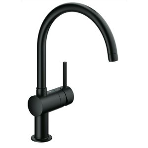 GROHE Minta Keukenkraan - hoog - draaibare ronde uitloop - mat zwart 32917ks0