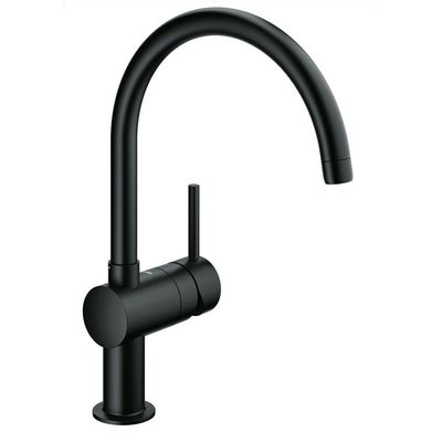 GROHE Minta Keukenkraan - hoog - draaibare ronde uitloop - mat zwart 32917ks0