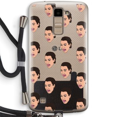 Ugly Cry Call: LG K10 (2016) Transparant Hoesje met koord