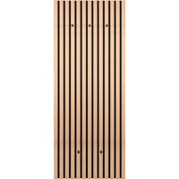 Kapstok - Trion Geve - Wandgarderobe - 50x125cm - Eiken - MDF