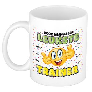 Cadeau mok voor trainer - grappig - keramiek - 300 ml - leukste trainer