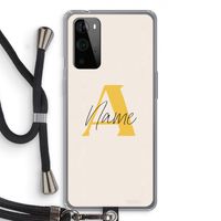 Amber Script: OnePlus 9 Pro Transparant Hoesje met koord