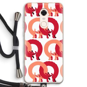 Dogs: Xiaomi Redmi 5 Transparant Hoesje met koord