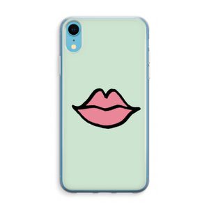 Kusje: iPhone XR Transparant Hoesje